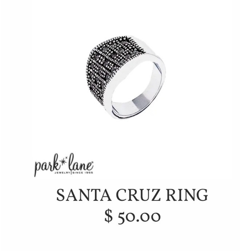 Park Lane Genuine Marcasite Santa Cruz Ring Size 6